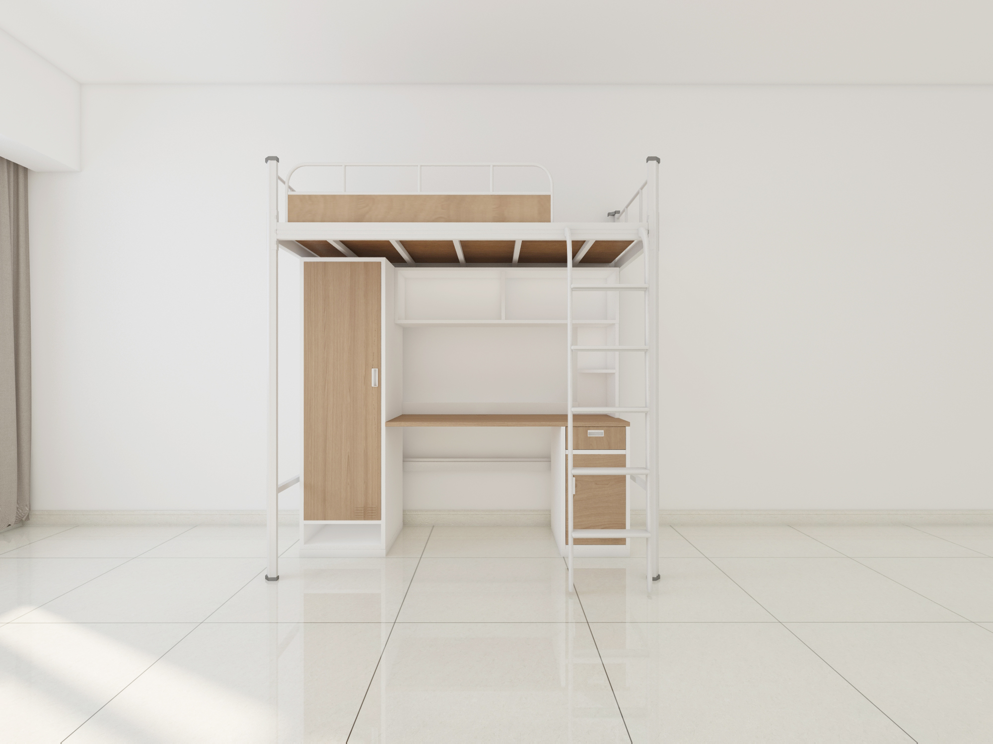 鋼木結(jié)構(gòu)的雙層鐵床是否更耐用？